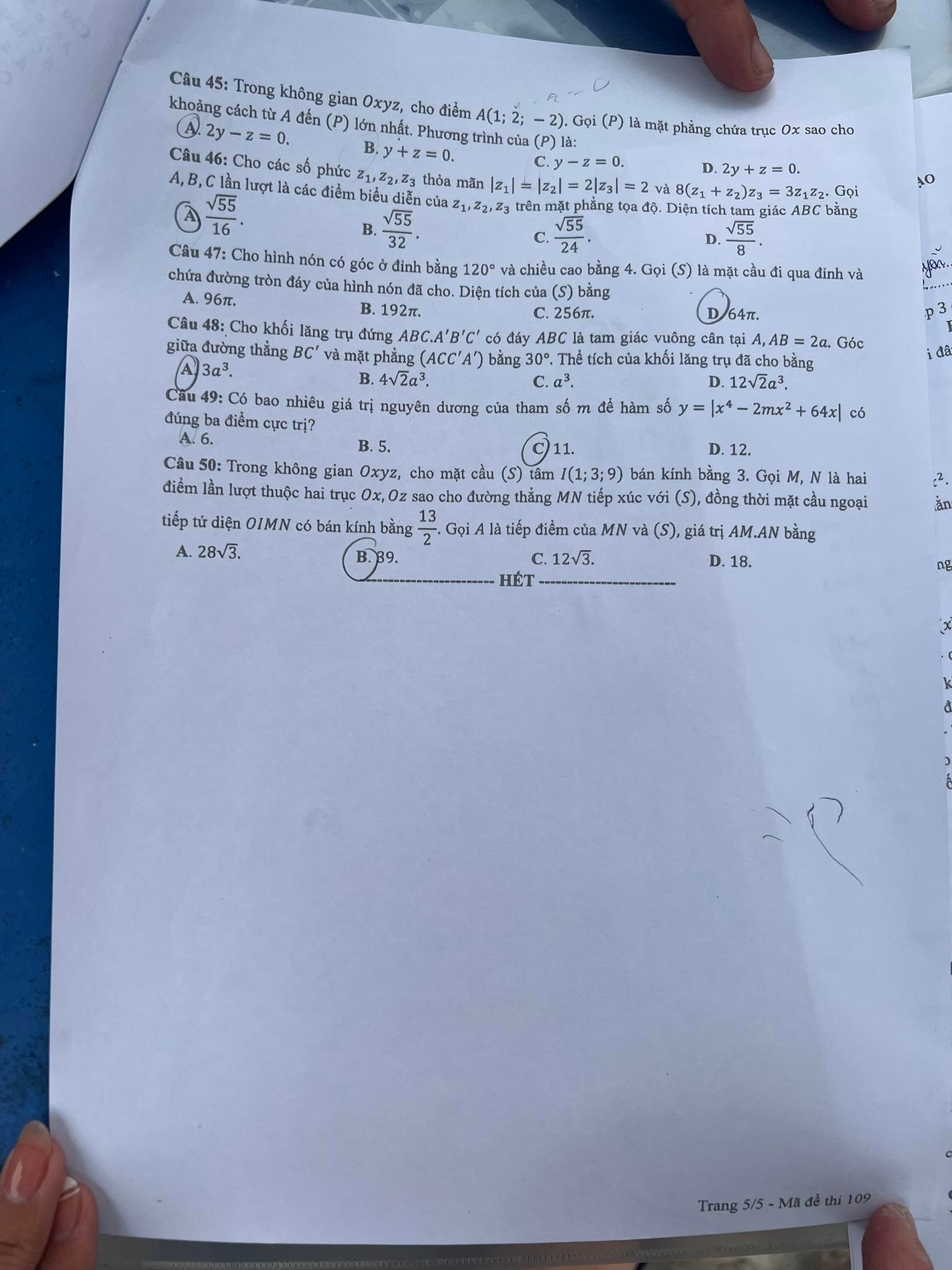 de thi mon toan tot nghiep thpt nam 2022 ma de 109 hinh 5