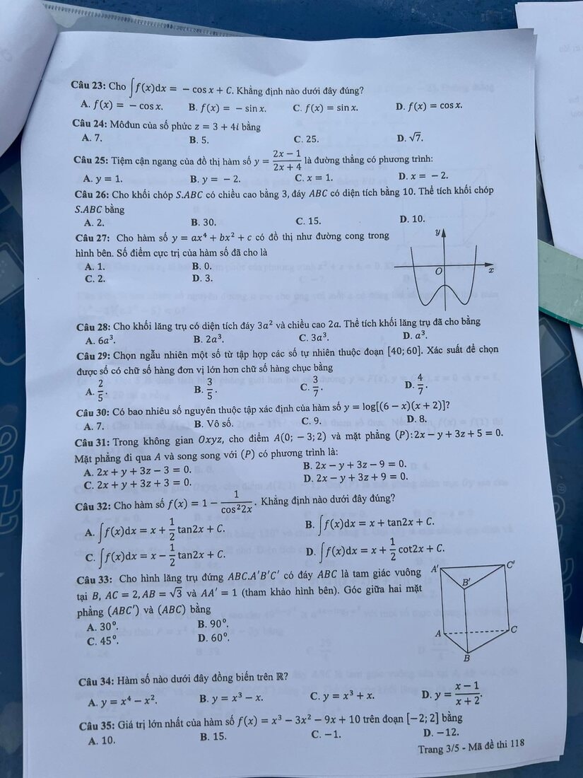 de thi mon toan tot nghiep thpt nam 2022 ma de 118 hinh 4