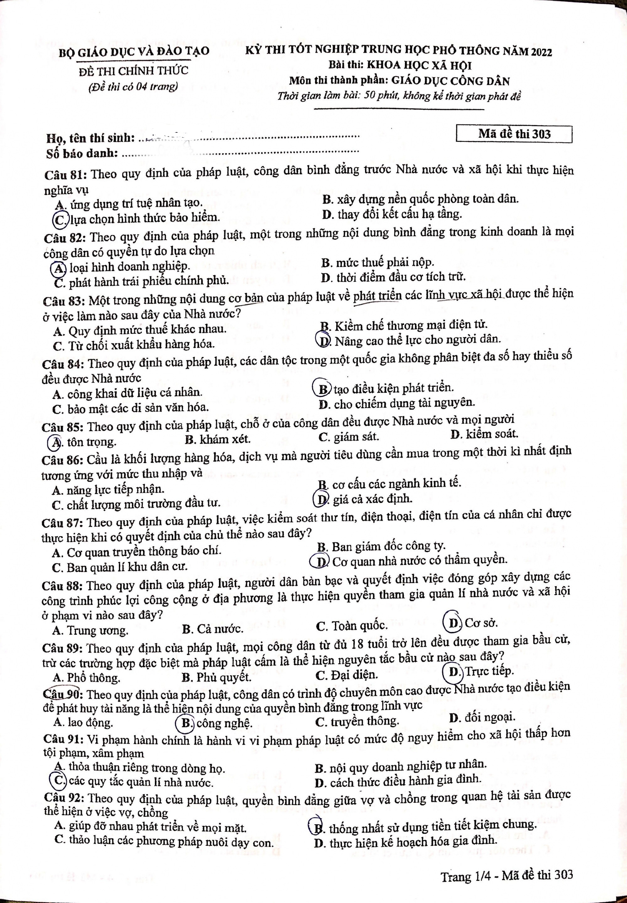 de thi tot nghiep thpt 2022 mon lich su ma de 303 hinh 1