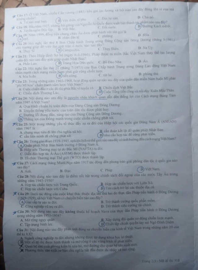 de thi tot nghiep thpt 2022 mon lich su ma de 318 hinh 2