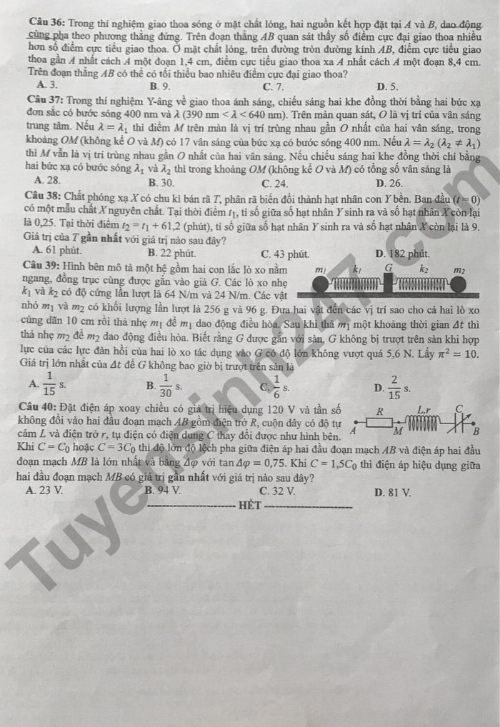 de thi tot nghiep thpt 2022 mon vat ly ma de 224 hinh 4