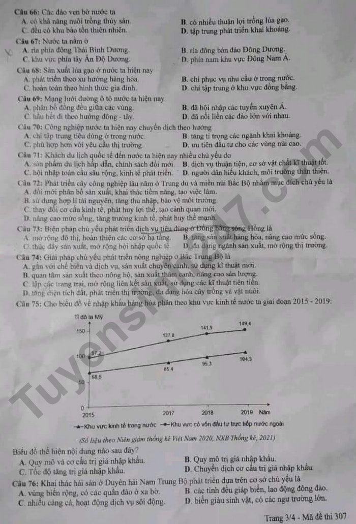 de thi tot nghiep thpt 2022 mon dia ly ma de 307 hinh 3