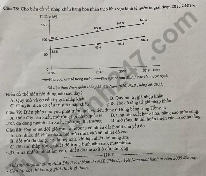 de thi tot nghiep thpt 2022 mon dia ly ma de 309 hinh 4