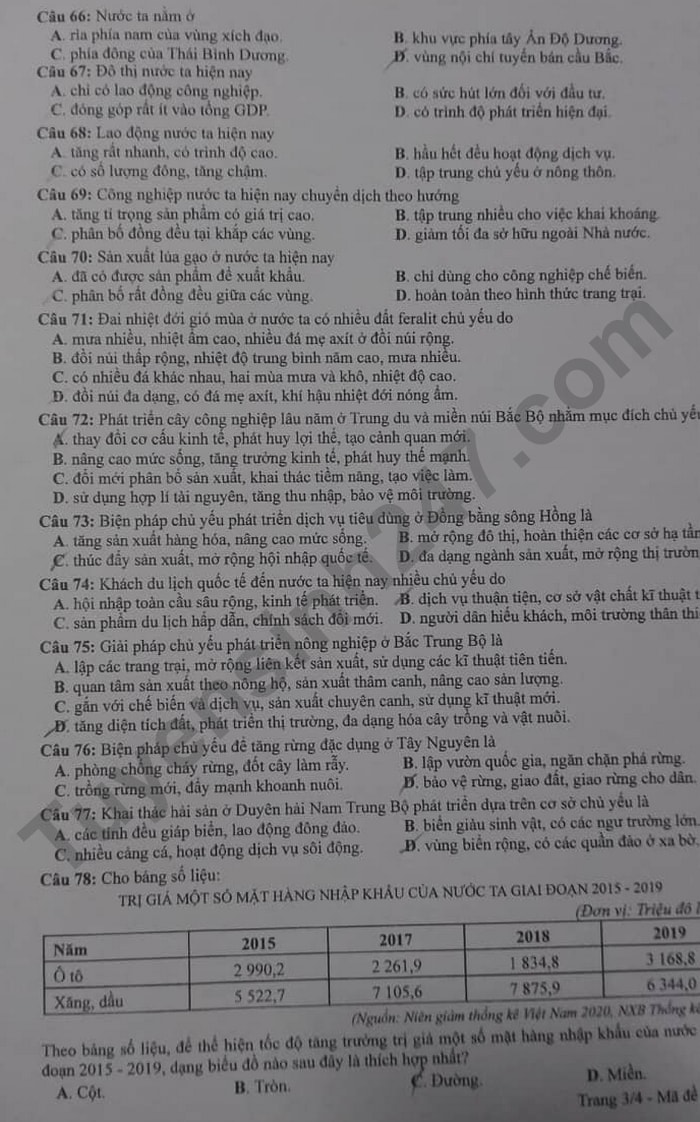 de thi tot nghiep thpt 2022 mon dia ly ma de 312 hinh 3