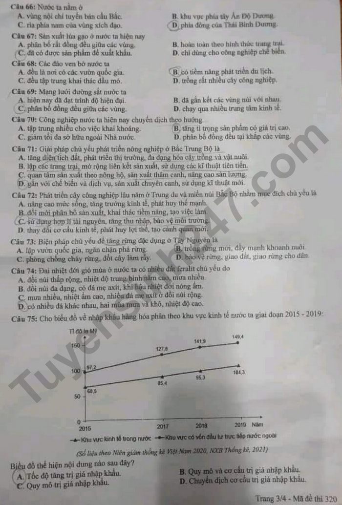 de thi tot nghiep thpt 2022 mon dia ly ma de 320 hinh 3