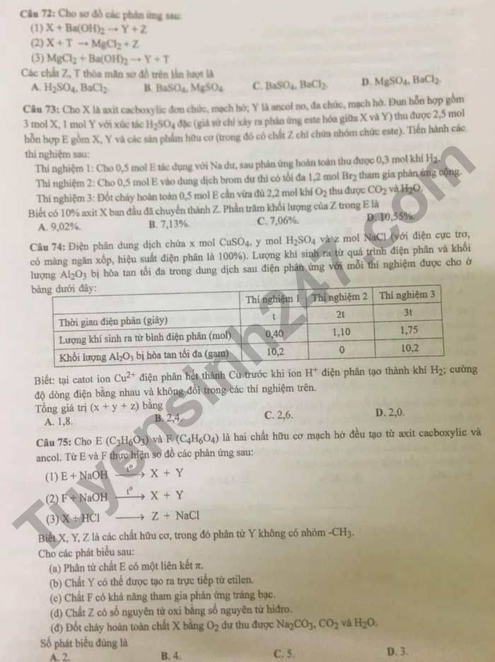 de thi tot nghiep thpt 2022 mon hoa hoc ma de 212 hinh 3