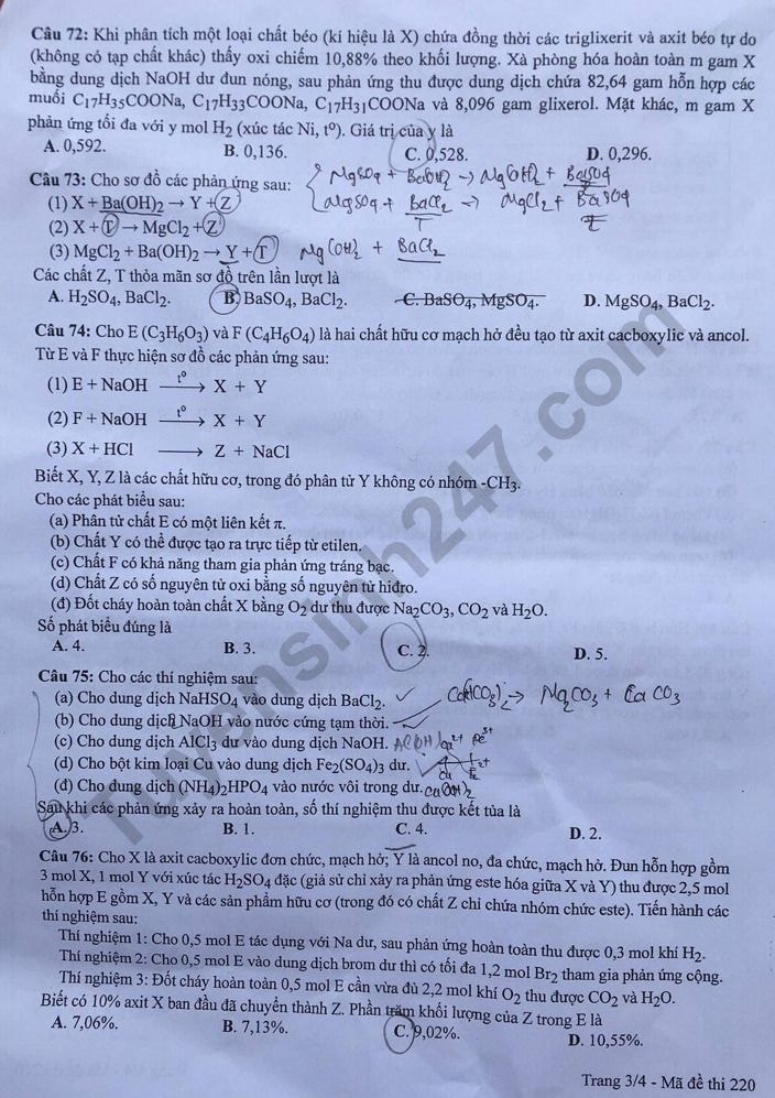 de thi tot nghiep thpt 2022 mon hoa hoc ma de 220 hinh 3