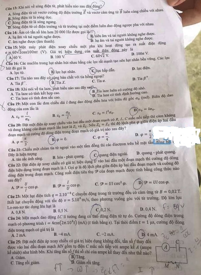 de thi tot nghiep thpt 2022 mon vat ly ma de 209 hinh 2
