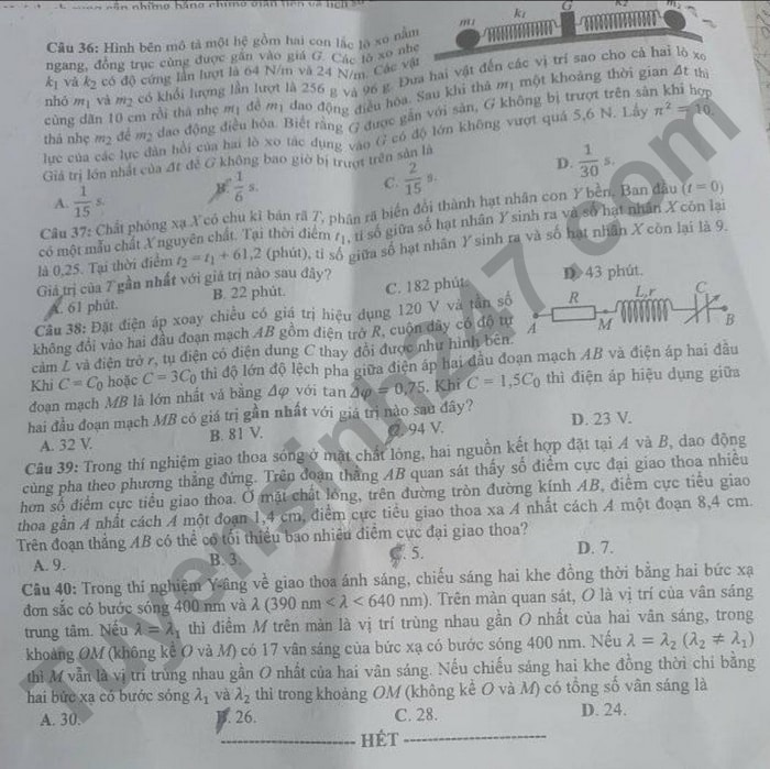 de thi tot nghiep thpt 2022 mon vat ly ma de 210 hinh 4