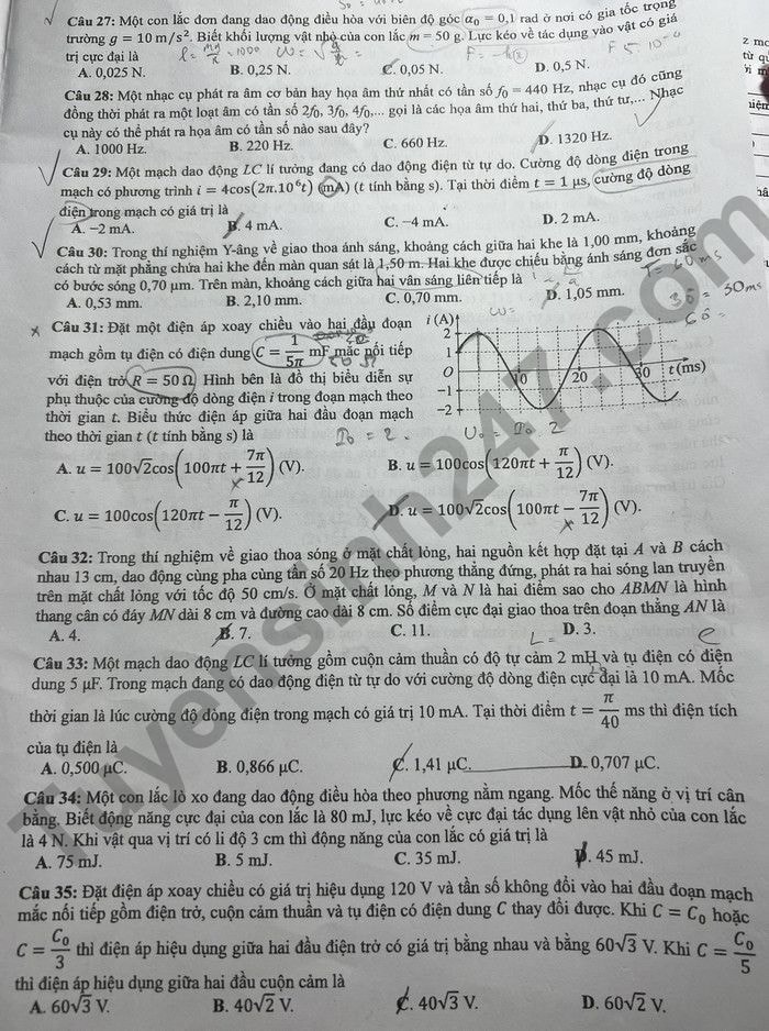 de thi tot nghiep thpt 2022 mon vat ly ma de 211 hinh 3