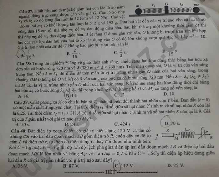 de thi tot nghiep thpt 2022 mon vat ly ma de 213 hinh 4
