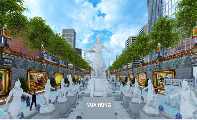 lo phoi canh an tuong cua cong vien lich su  van hoa  tam linh tren dong song to lich hinh 7