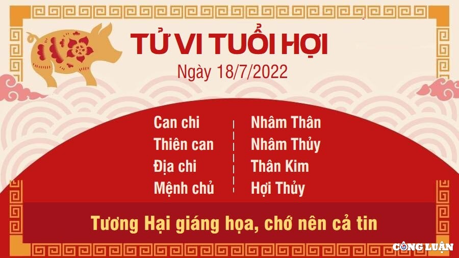 tu vi 18 7 2022 hom nay thu 2 ngay 20 6 am lich cua 12 con giap hinh 12