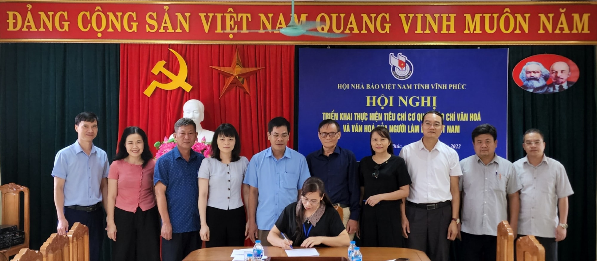 hoi nha bao vinh phuc nhan rong viec thuc hien tieu chi co quan bao chi van hoa hinh 1