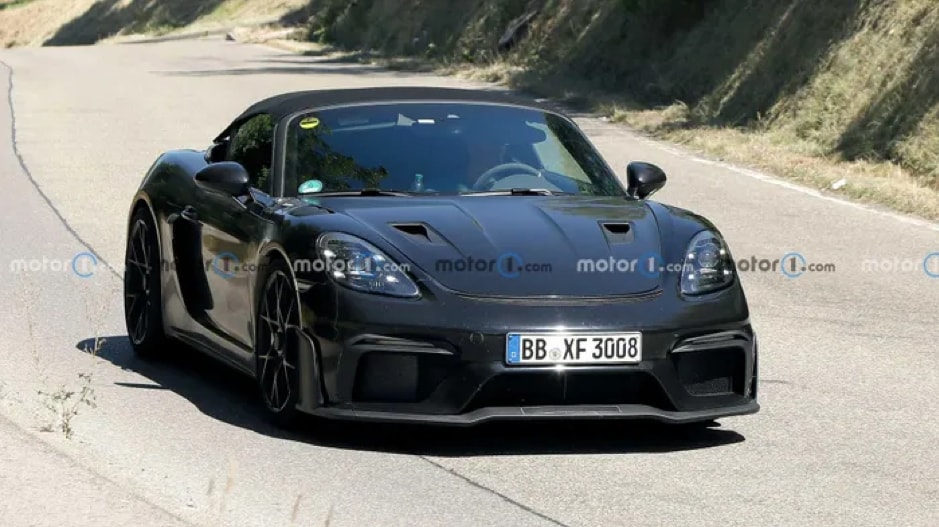 porsche 718 boxster spyder rs lo dien cong suat gan 500 ma luc hinh 1