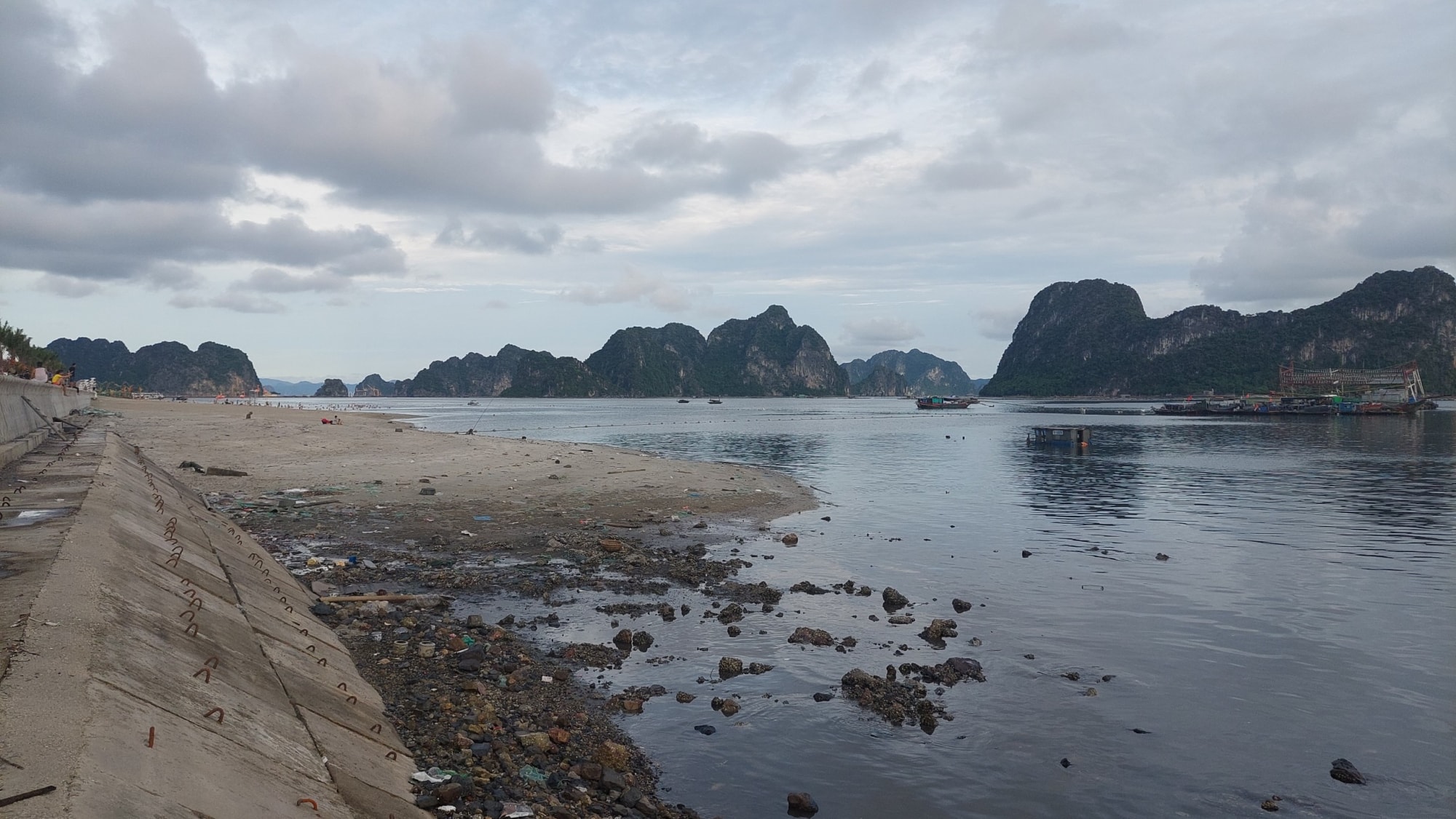 quang ninh thanh pho cam pha ra quan lam sach bien thao do toan bo cong trinh nuoi thuy san trai phep hinh 4