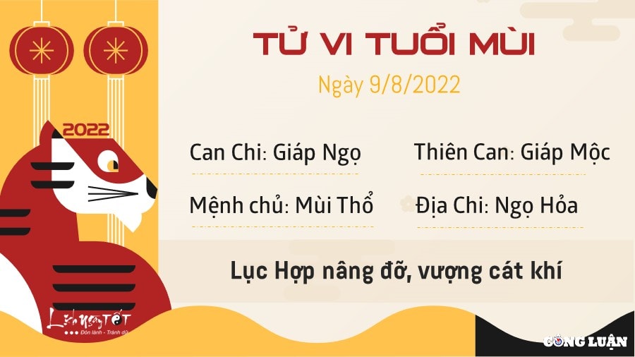 tu vi hom nay 9 8 2022 thu 3 ngay 12 7 am lich cua 12 con giap hinh 8
