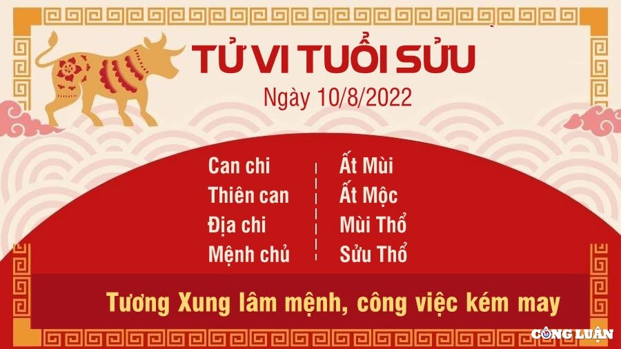 tu vi hom nay 10 8 2022 thu 4 ngay 13 7 am lich cua 12 con giap hinh 2