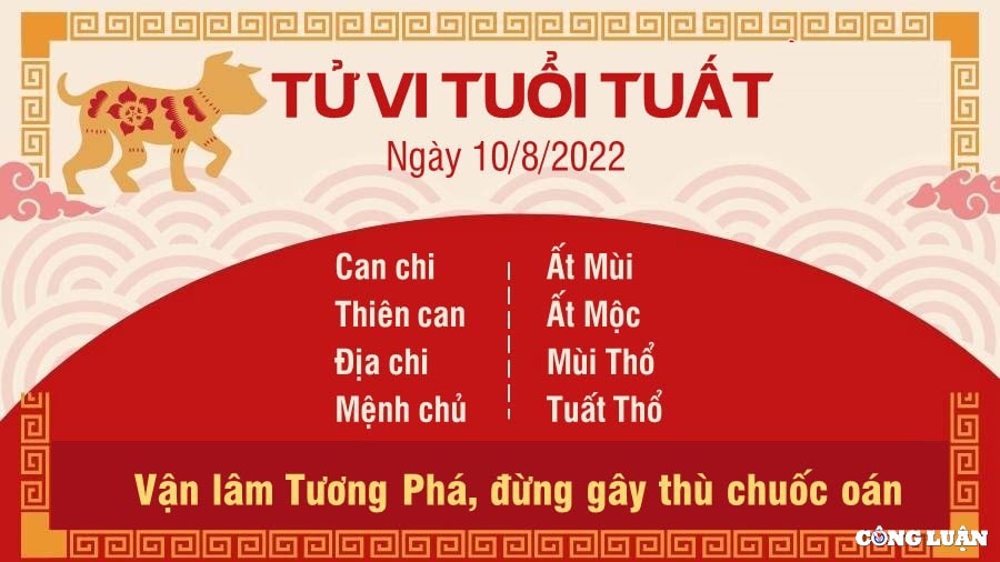 tu vi hom nay 10 8 2022 thu 4 ngay 13 7 am lich cua 12 con giap hinh 11