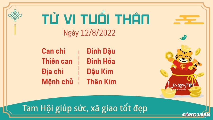tu vi hom nay 12 8 2022 thu 6 ngay 15 7 am lich cua 12 con giap hinh 9