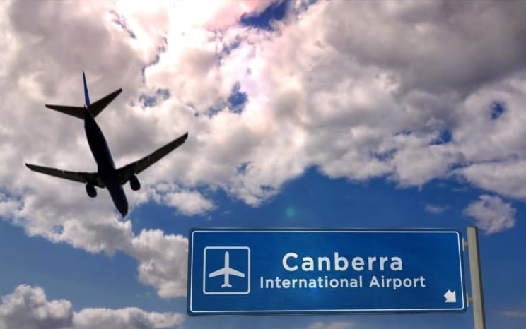 san bay thu do canberra cua uc nao loan vi xa sung hinh 1