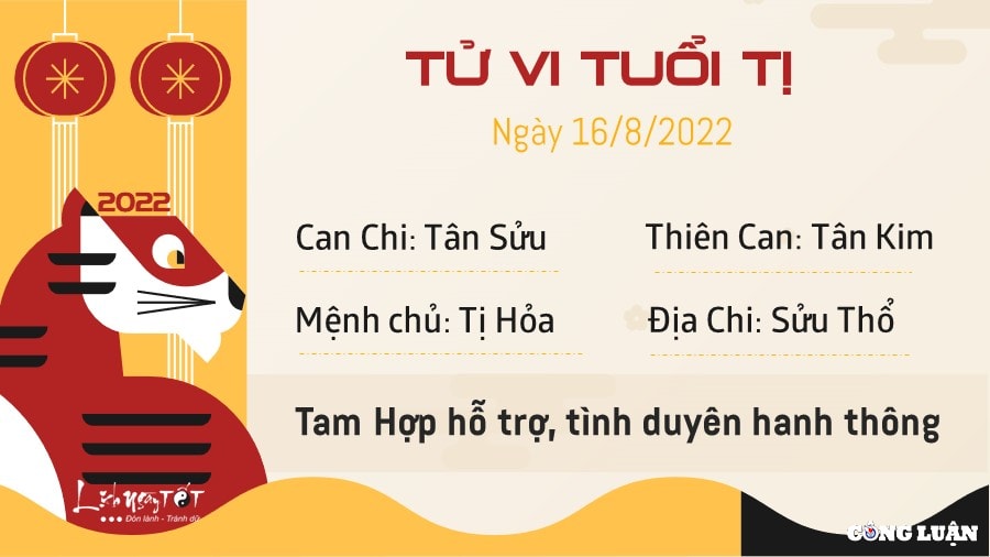 tu vi hom nay 16 8 2022 thu 3 ngay 19 7 am lich cua 12 con giap hinh 6