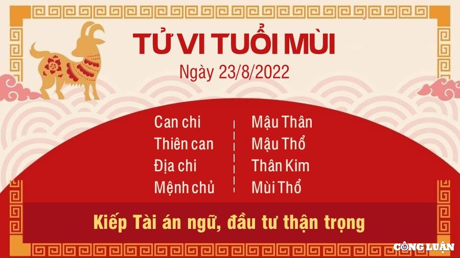 tu vi hom nay 23 8 2022 thu 3 ngay 26 7 am lich cua 12 con giap hinh 8