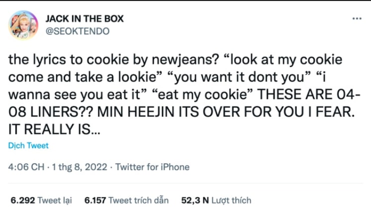 cong ty cua newjeans khang dinh khong co an y dang sau loi bai hat cookie hinh 3