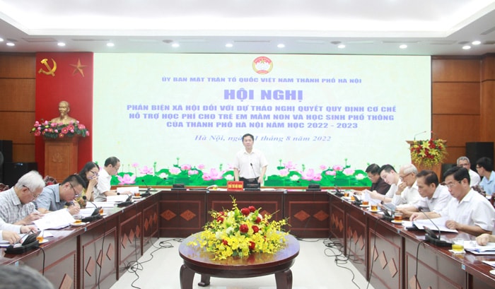 ha noi du kien ho tro hoc phi doi tuong cap hoc mam non va hoc sinh pho thong hinh 1