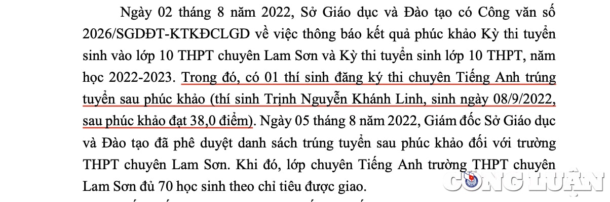 tuyen sinh dau vao truong thpt chuyen lam son co dam bao cong bang khach quan hinh 3