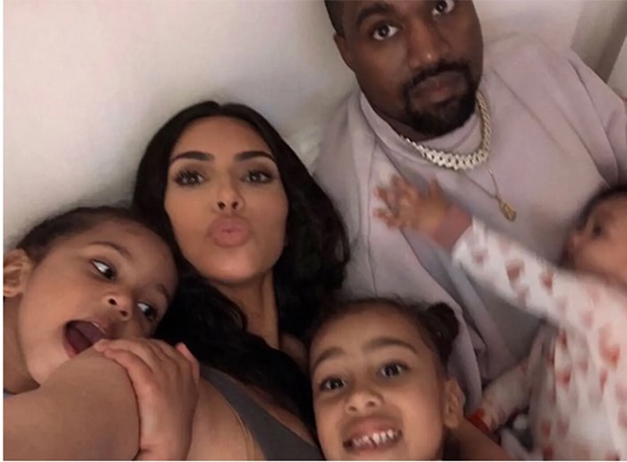 kanye west va kim kardashian thong nhat chuyen hoc hanh cua cac con hinh 1