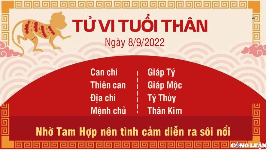 tu vi hom nay 8 9 2022 thu 5 ngay 13 8 am lich cua 12 con giap hinh 9