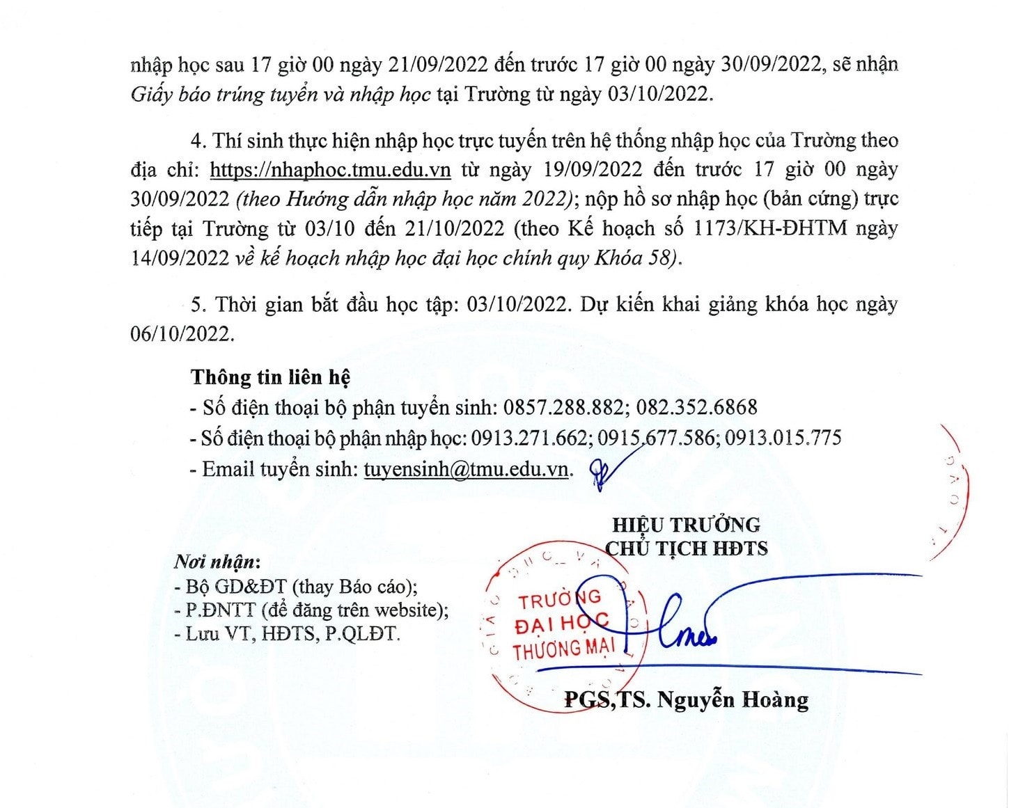 truong dai hoc thuong mai chinh thuc cong bo diem chuan nam 2022 hinh 3