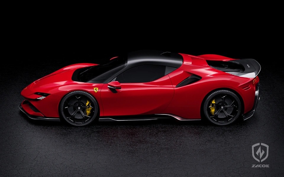 ferrari sf90 stradale duoc lam moi ngoai that voi goi do tu zacoe hinh 2