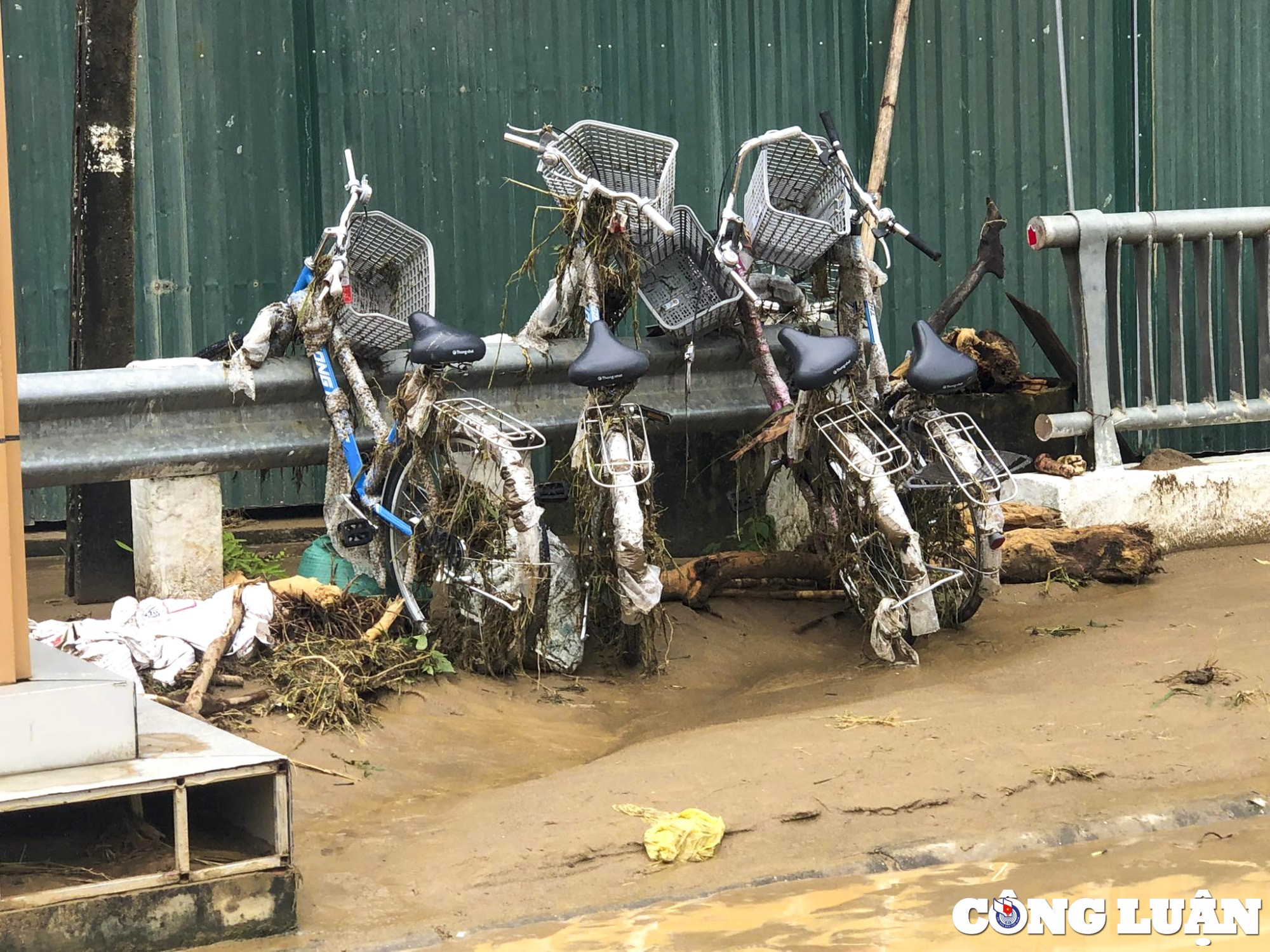 nghe an bun dat phu kin duong cao hon 1m sau tran lu quet o huyen ky son hinh 8