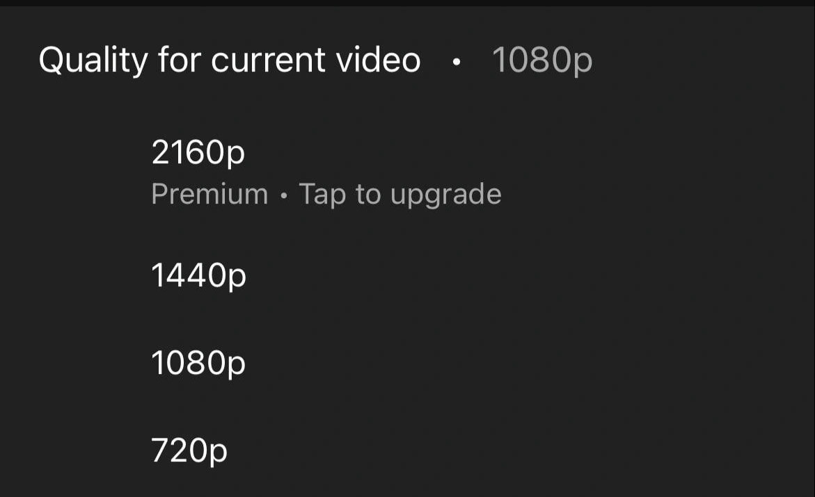 google yeu cau tai khoan youtube premium de xem video 4k hinh 2