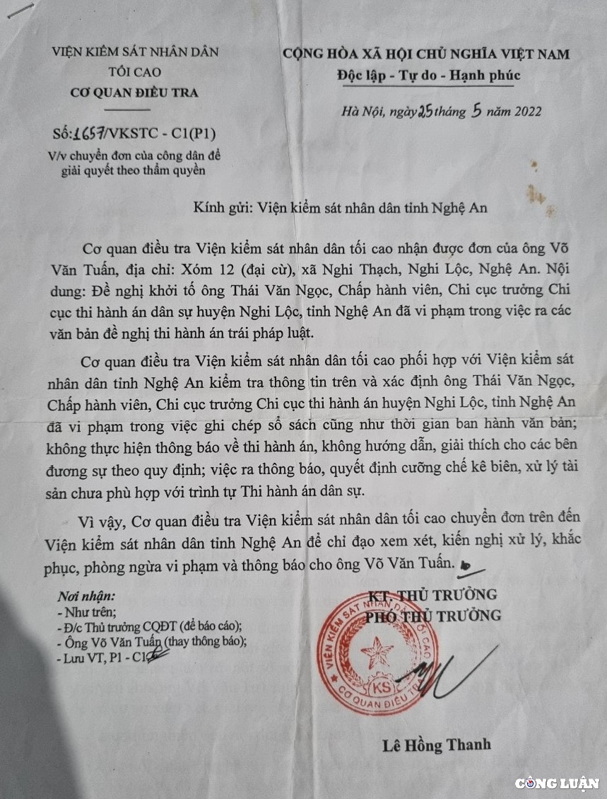 vi pham trong to chuc thi hanh an chi cuc thads huyen nghi loc day nguoi dan vao vong khieu kien hinh 4