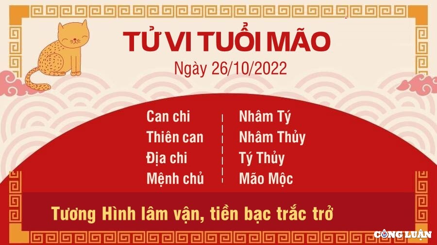 tu vi hom nay 26 10 2022 thu 4 ngay 2 10 am lich cua 12 con giap hinh 4