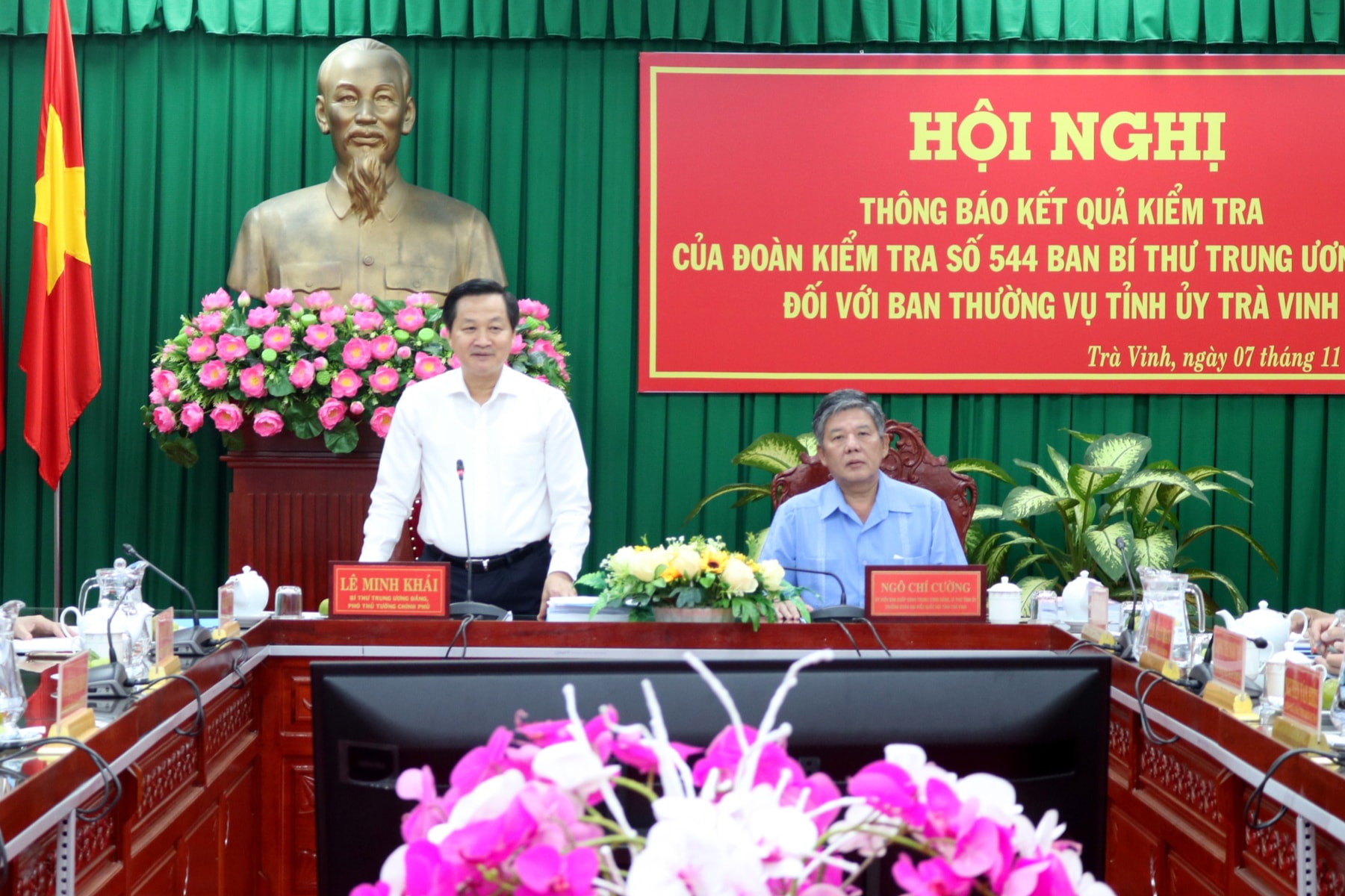 ban bi thu thong bao du thao ket qua kiem tra ban thuong vu tinh uy tra vinh hinh 1