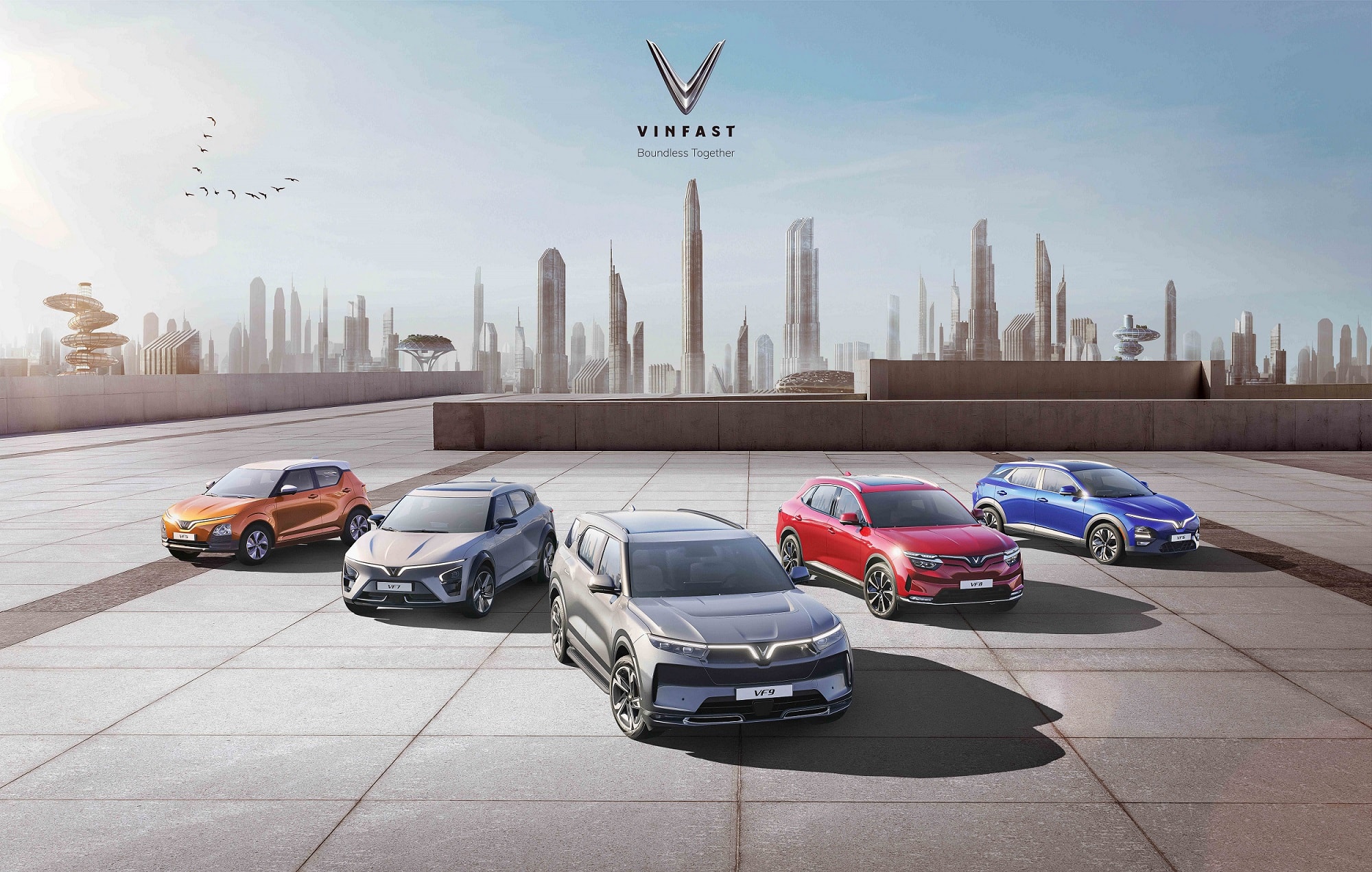 vinfast tro lai los angeles auto show 2022 voi 4 mau xe dien hinh 1