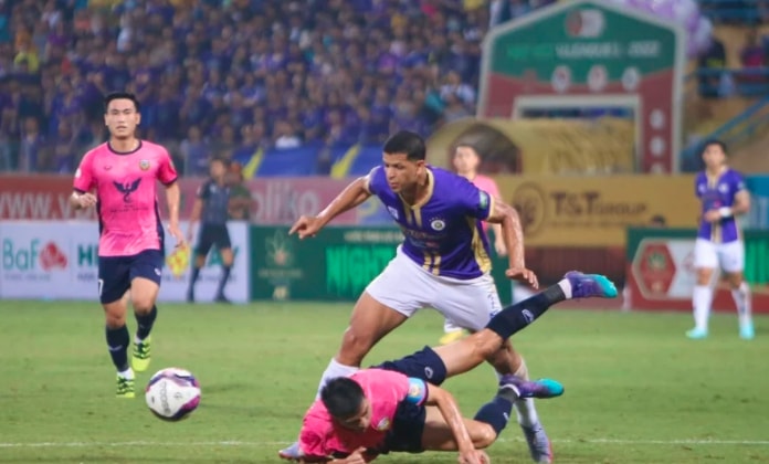 ha noi fc vo dich giai vleague 2022 truoc 1 vong dau hinh 2