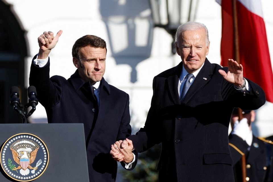 hai ong biden va macron muon doi thoai voi ong putin de cham dut cuoc chien o ukraine hinh 1