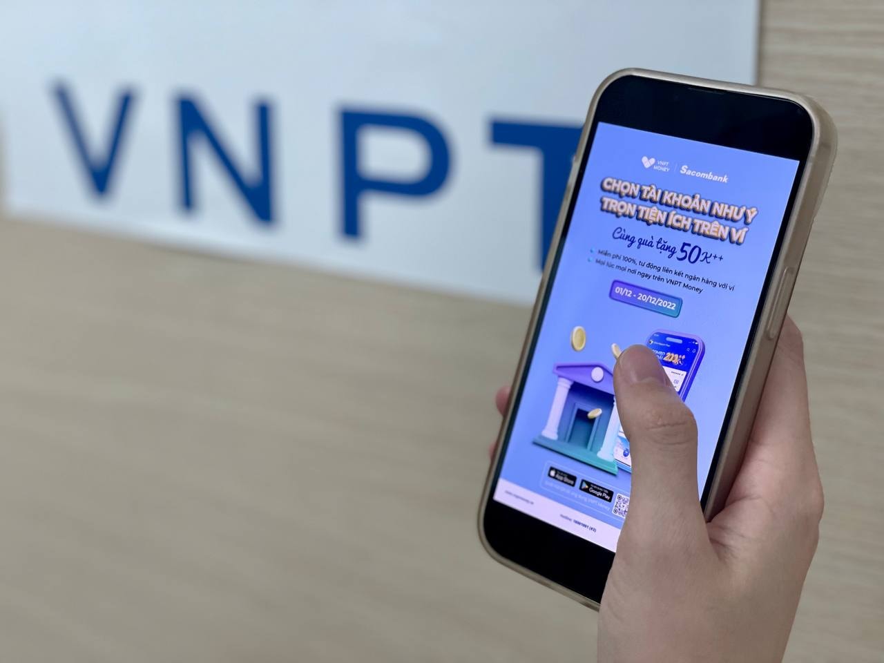 de dang trai nghiem tien ich tren vnpt money voi tinh nang mo tai khoan ngan hang ngay tren ung dung hinh 1