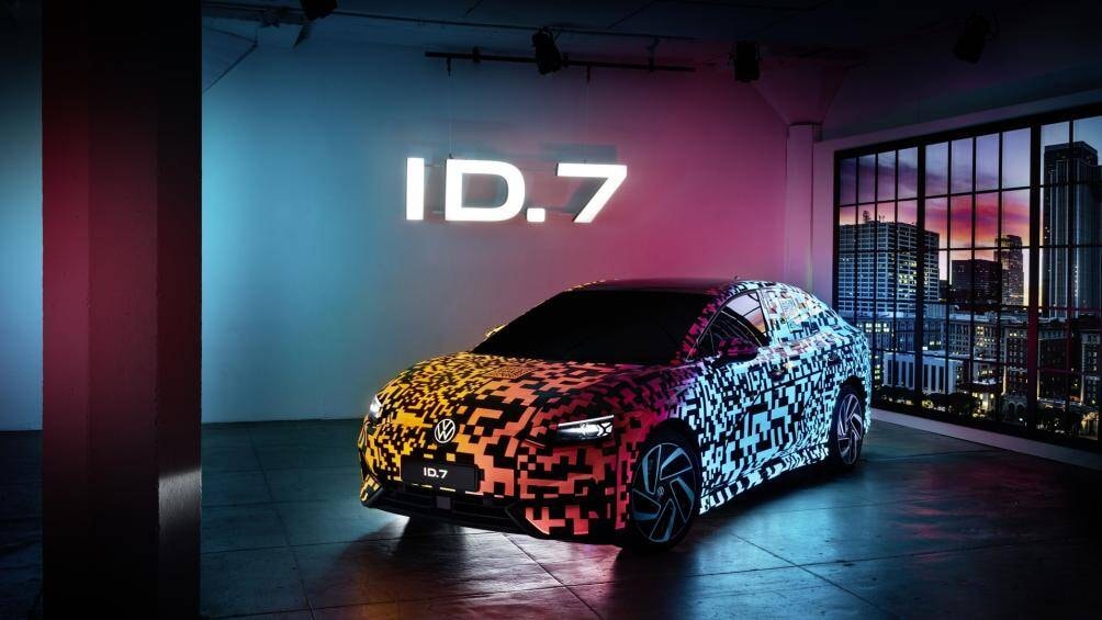 xe dien volkswagen id7 noi bat voi kha nang doi mau hinh 1