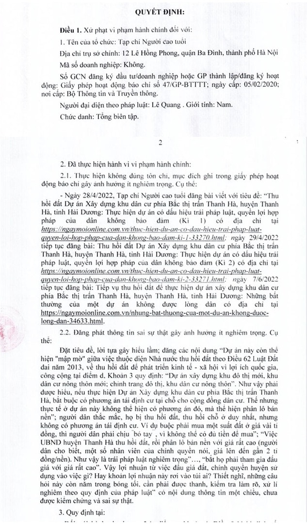 so thong tin va truyen thong hai duong phat mot tap chi dang tin sai su that hinh 1
