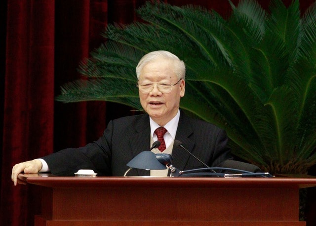 tong bi thu nguyen phu trong chu tri hoi nghi gap mat cac dong chi nguyen lanh dao dang nha nuoc hinh 3