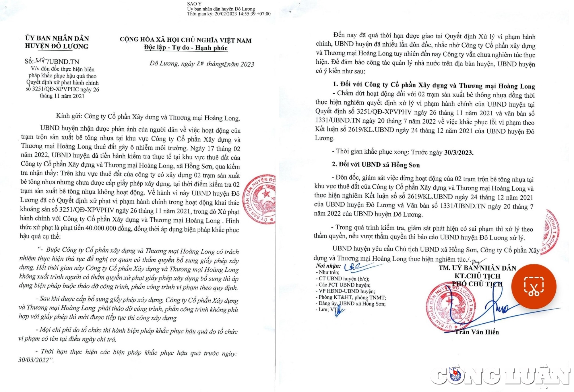 lan thu 4 ra toi hau thu lieu chinh quyen co xu ly duoc tram tron be tong trai phep hinh 3