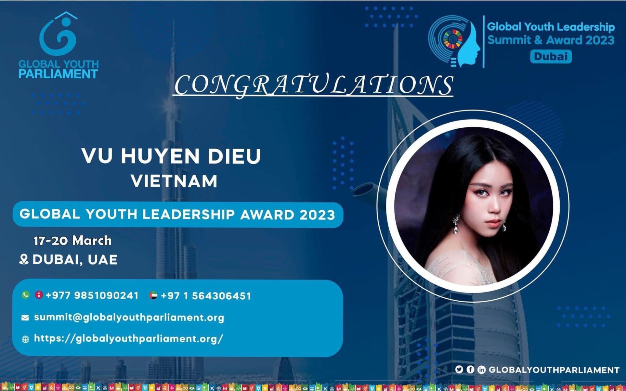 hoa hau bella vu va nhung chuyen thien nguyen truoc ngay len duong sang dubai hinh 1