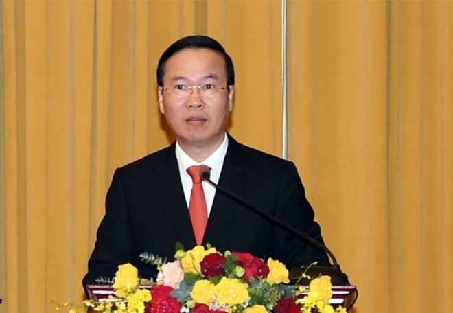 chu tich nuoc vo van thuong trao quyet dinh thang quan ham thuong tuong cho dong chi nguyen van nghia hinh 2