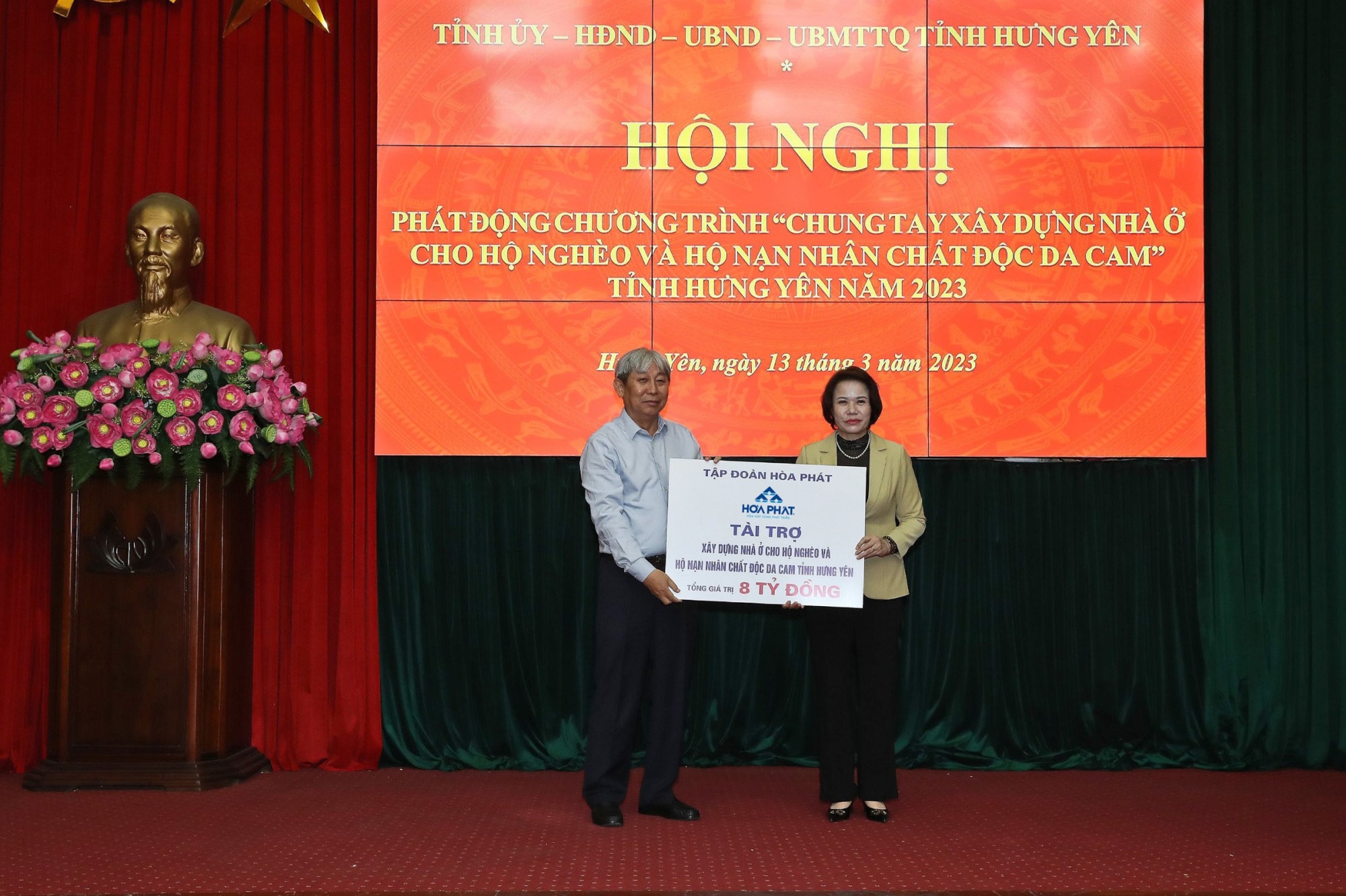 hoa phat ung ho 8 ty dong xay dung nha o cho ho ngheo va nan nhan chat doc da cam tinh hung yen hinh 1